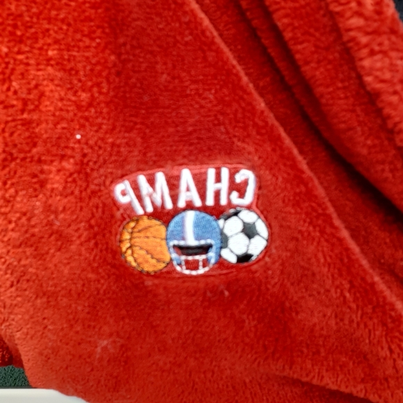 Red children's bath robe - Picture 6 of 6